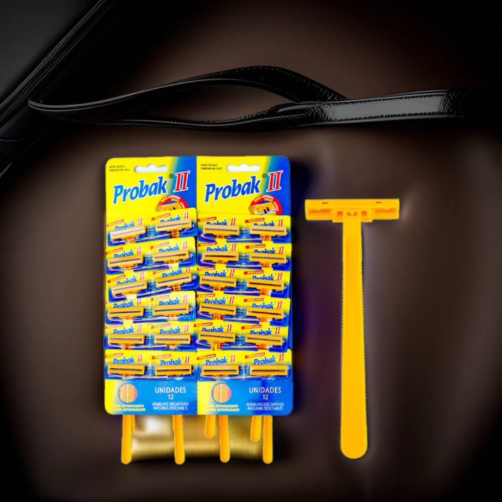 Лидер продаж бритва с золотистой металлической ручкой и двумя лезвиями китайская фабрика для мужского тела бритья лица зоны бикини