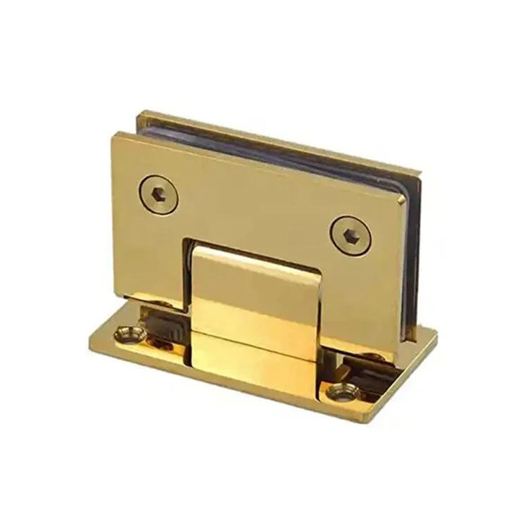 YS-09 Factory Direct Supply Alloy To Bathroom 90 Degree Glass Door Clamp Shower Cabin Double Sided Hinge