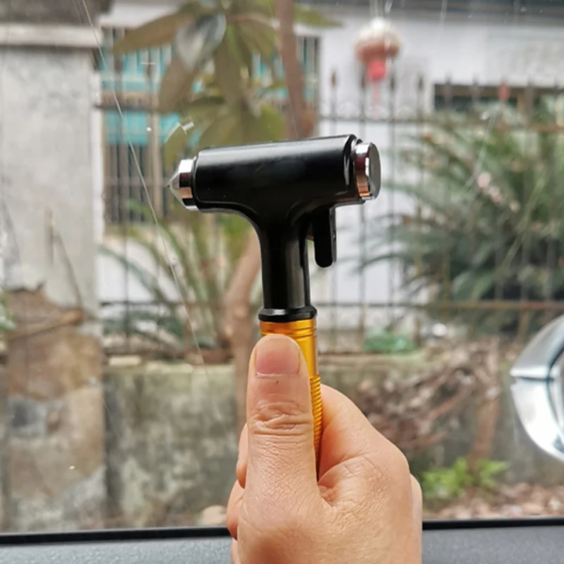  Car Glass Breaker with Seat Belt Cutter - Automotive Safety Hammer Emergency Escape Tool