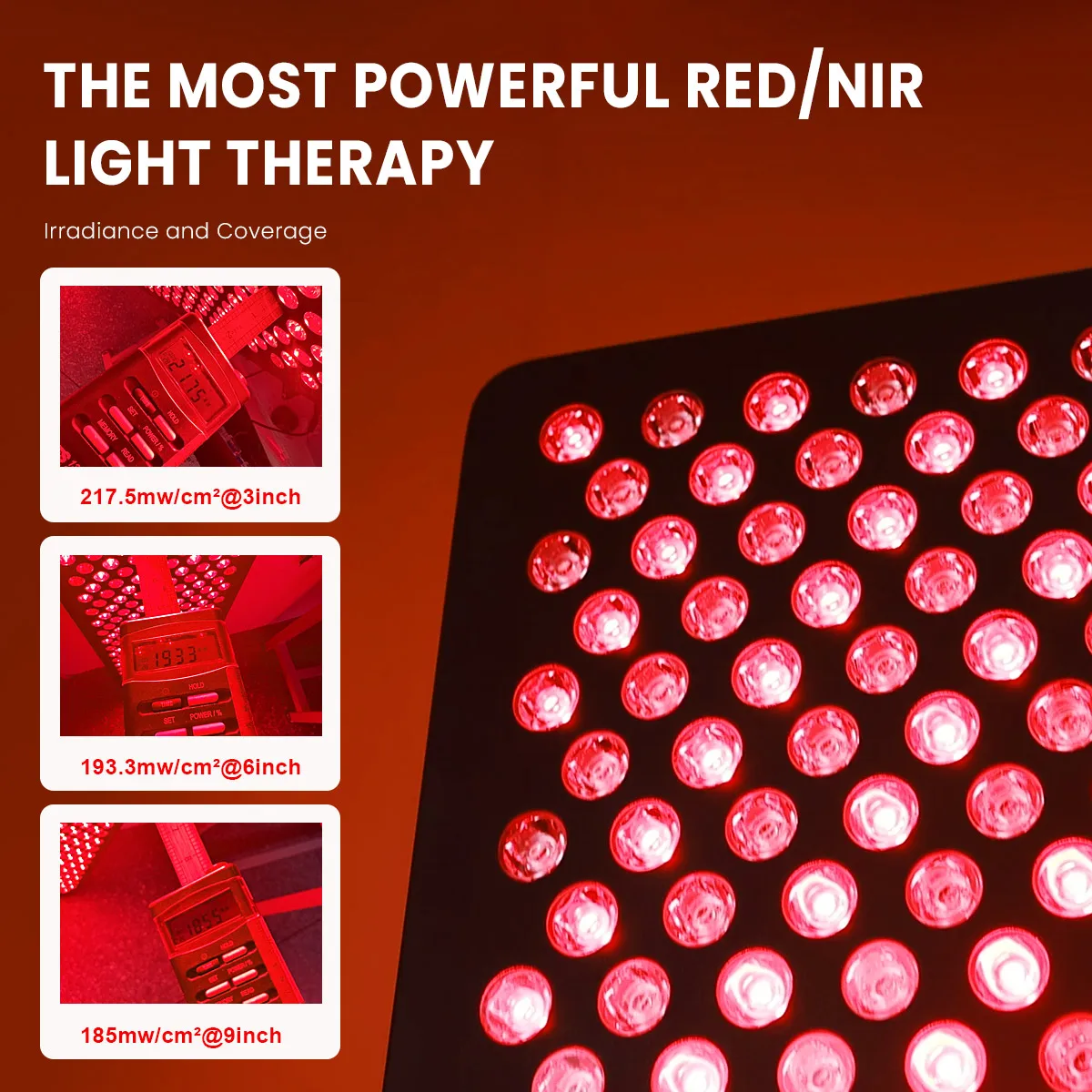 Shenzhen Idea Red Light Therapy Panel Infrared 850nm and 660nm Red Therapy Light Touch Screen Panel Infrared Light Therapy