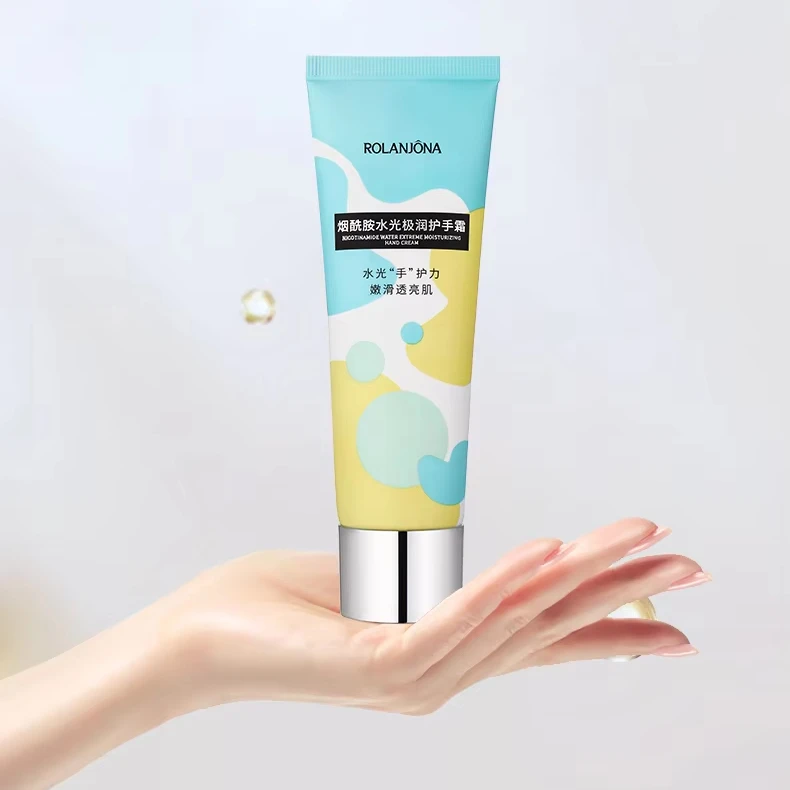 OEM Private Label Rolanjona Niacinamide Water Extreme Moisturizing Hand Cream Hyaluronic Acid Whitening Soothing Hand Care