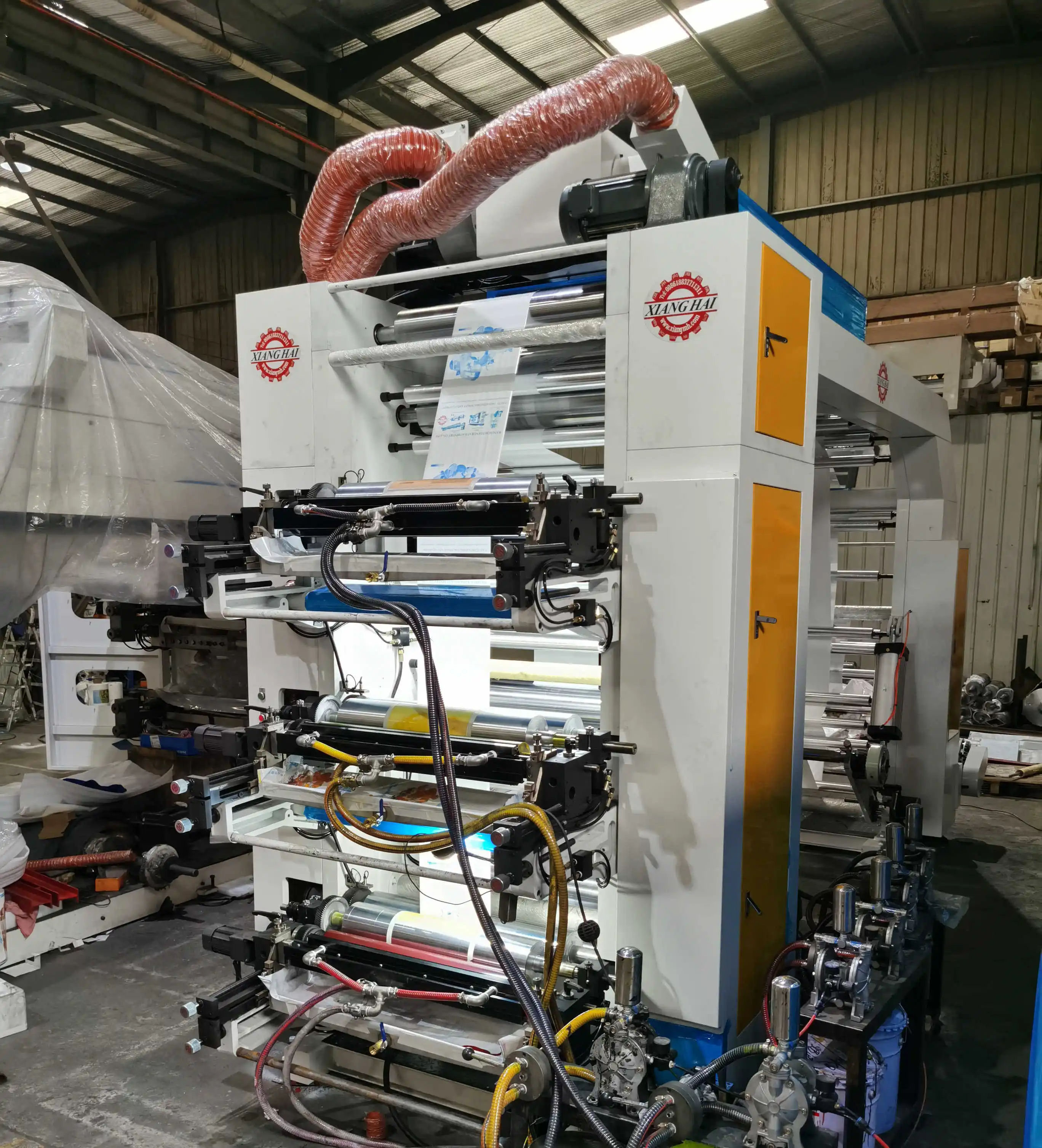 High Speed pp opp pe  plastic film  bag paper belt  Flexo Printing Machine