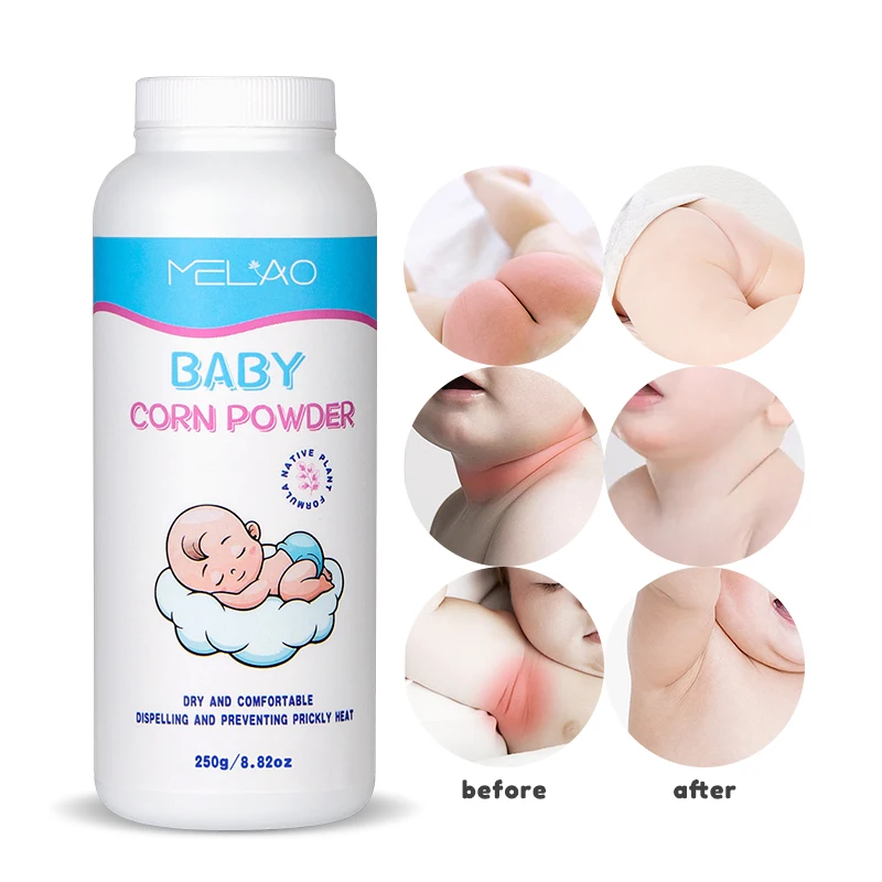 Wholesale 100% Natural Baby Powder Organic MELAO customised Baby Corn Powder Organic Chamomile Flowers