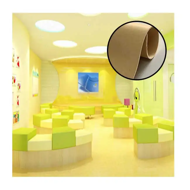 advanced technology clear pvc flooring cheap price 2.0mm homogeneous plastic vinyl floor sheet roll