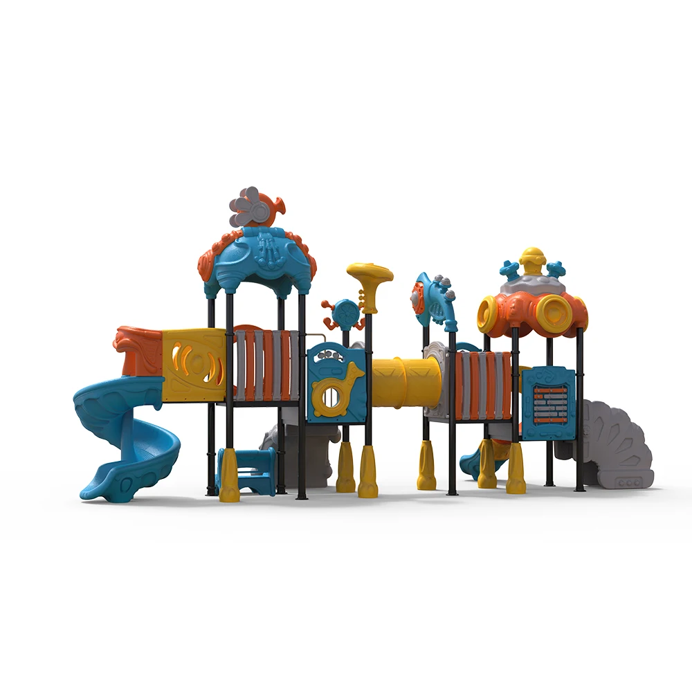 
Outdoor Playground Equipment Big Bridge Play Ground Tall Tube Slides for Children 