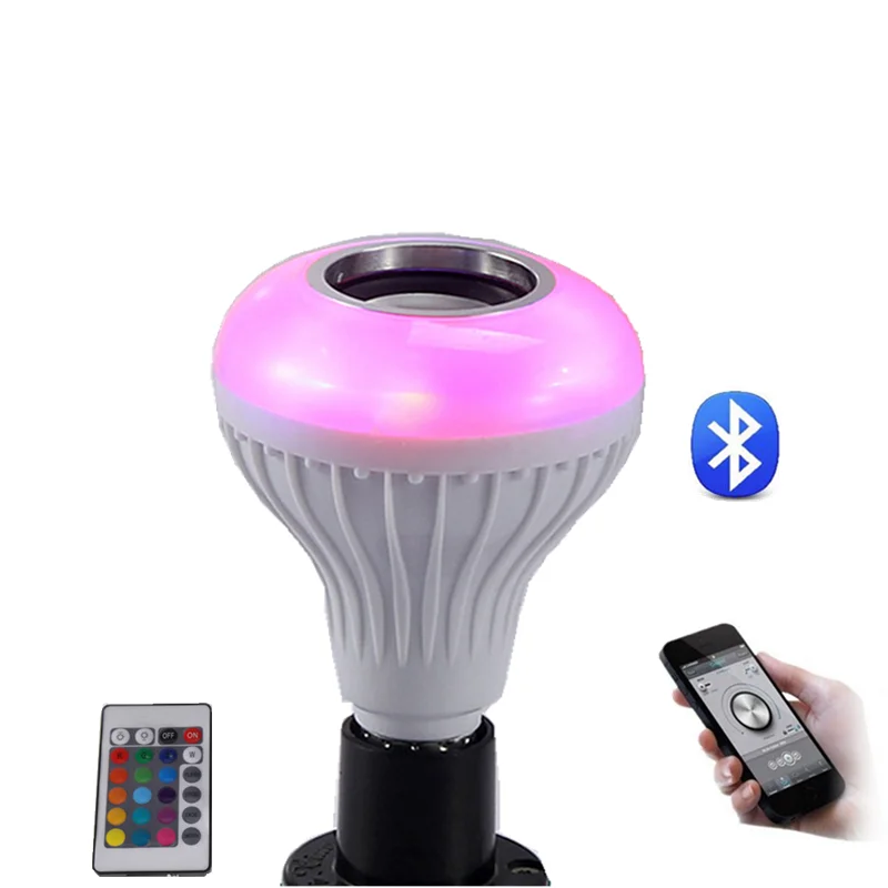 JK103 Remote control music bluetooth disco wireless speaker led light bulb