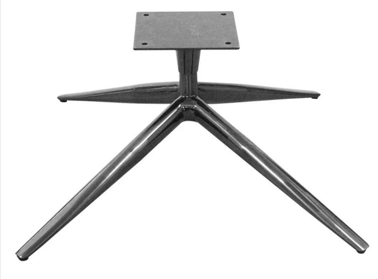 Professional produce electroplating 4 stars swivel chair basa furniture leg chair accessories