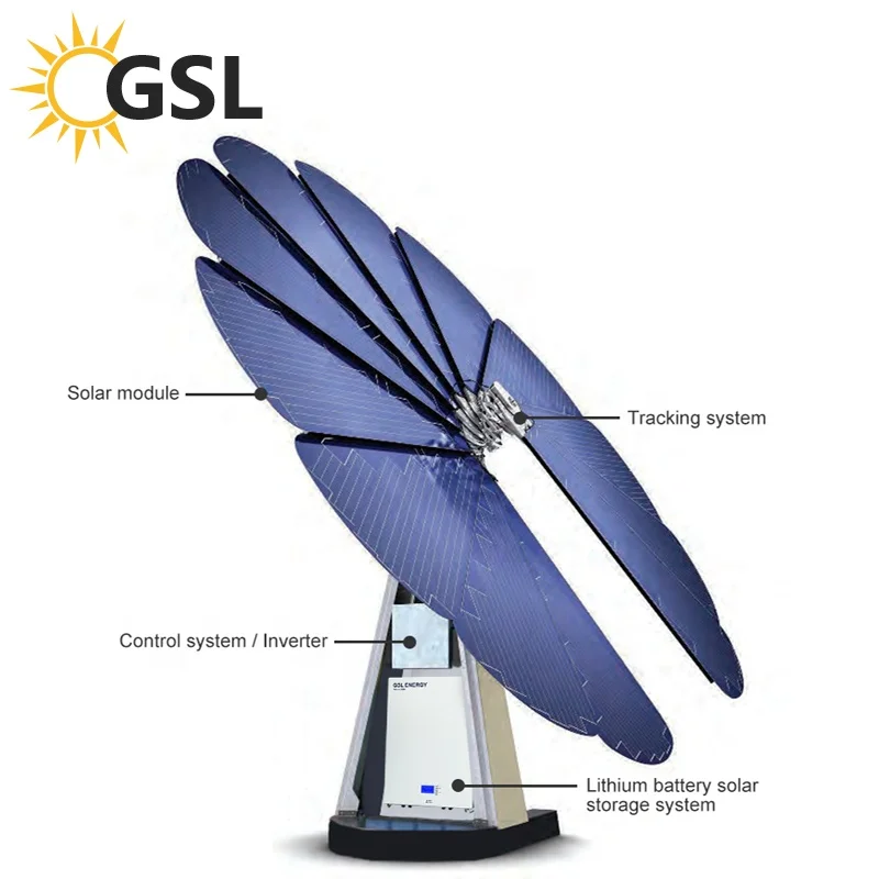  Новинка 2020 могут перемещать солнечные панели GSL системы солнечной энергии 5 кВтч 7