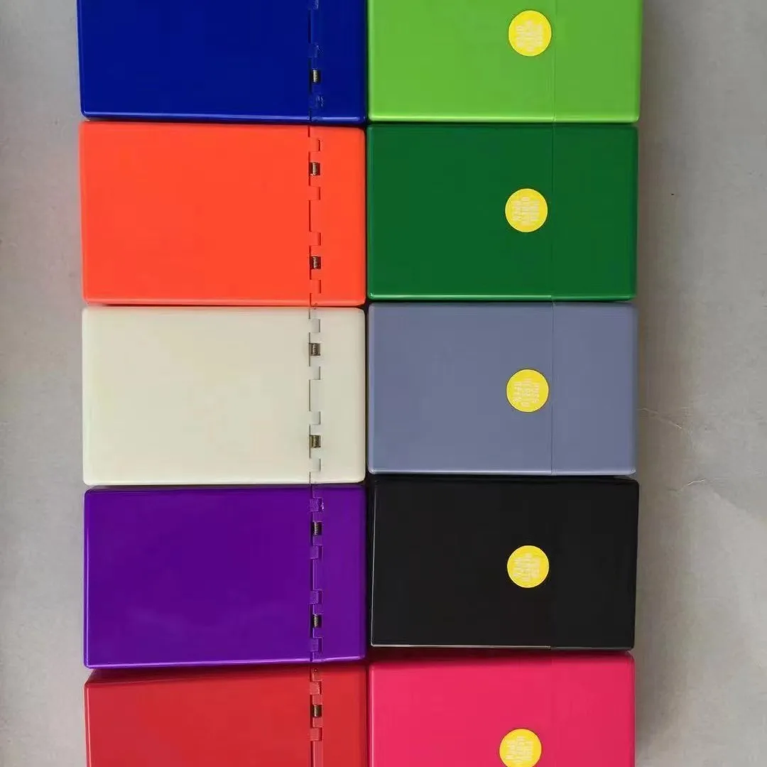 Smoking Accessories Candy Color Plastic Tobacco Case Lady Portable Cigarette Container Travel Cigarette Box Case