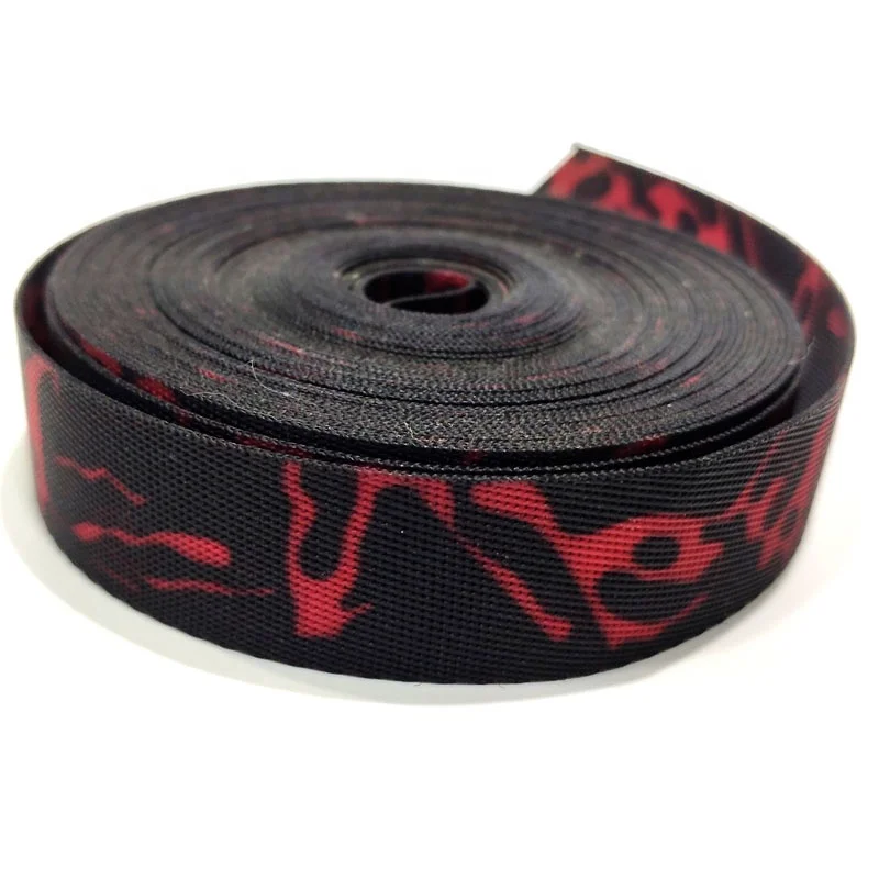 imitation nylon printed webbing belt strap 22mm