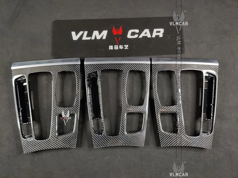 Carbon fiber interiors for BMW X5 X6 F15 F16 Instrument panel trim  strip Central control cover