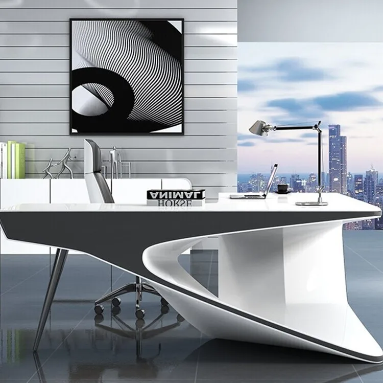 Modern Design European Design Style High Tech Customized Color Computer Desk Office Table and Chair Set