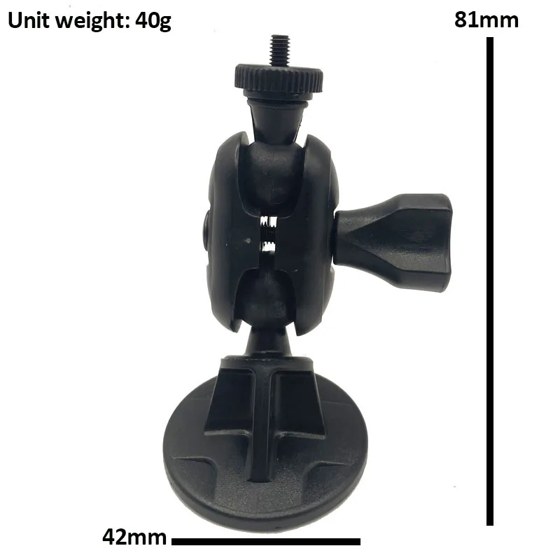 Taiwan Quality Strong Adhesive Free Rotation 4mm M4 Thread Sticky Mount for Car Dash Camera