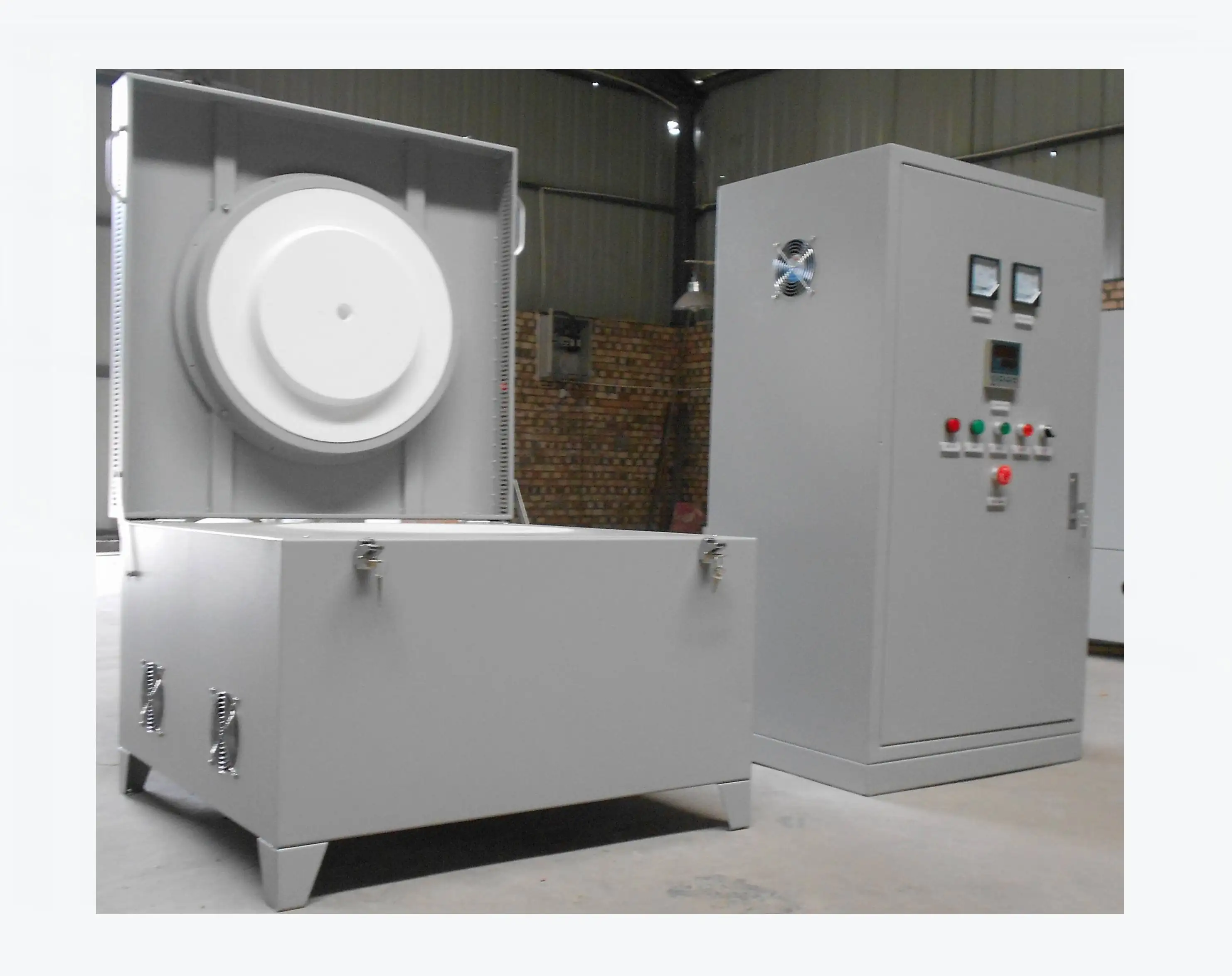 1600C Electric Crucible Melting Furnace glass melting furnace with Funnel Alumina Crucible