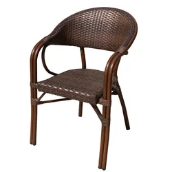 High Quality Rattan/wicker French Cafe Bistro Chair With Table Set Popular Outdoor Garden Rattan Furniture