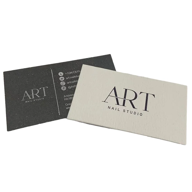 Custom High Quality  Gold Foil Embossed Letterpress Paper Business Card Printing