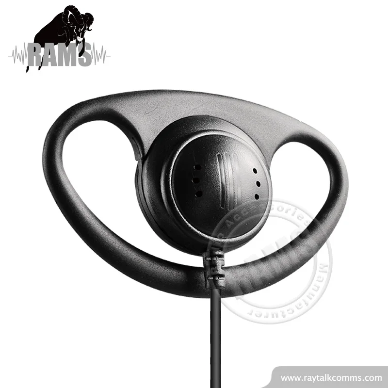 D Shape D ring D hook Earpiece Earphone Headset Two Way Radio for GP328 GP320 GP340