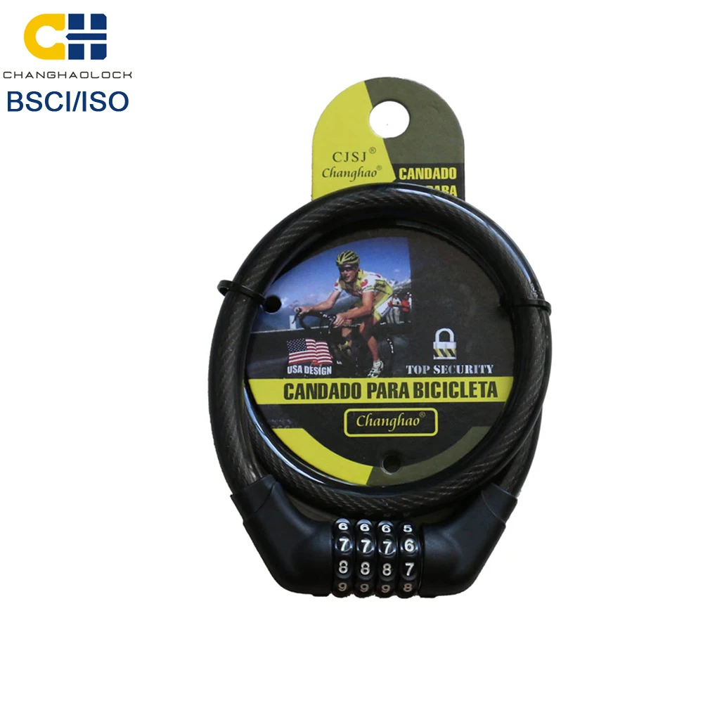 CH-202 Wholesale Bicycle Password Lock Bike combination lock for Bicycle