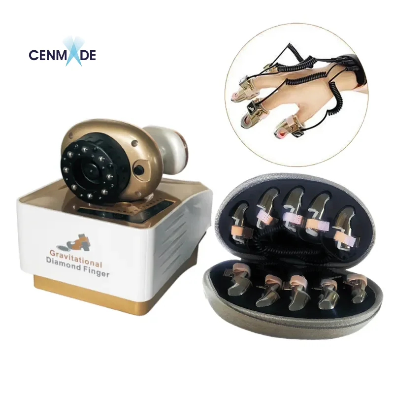 Microcurrent Golden Finger Gravitational Diamond Finger Face Lifting Radio Frequency RF EMS Beauty Machine