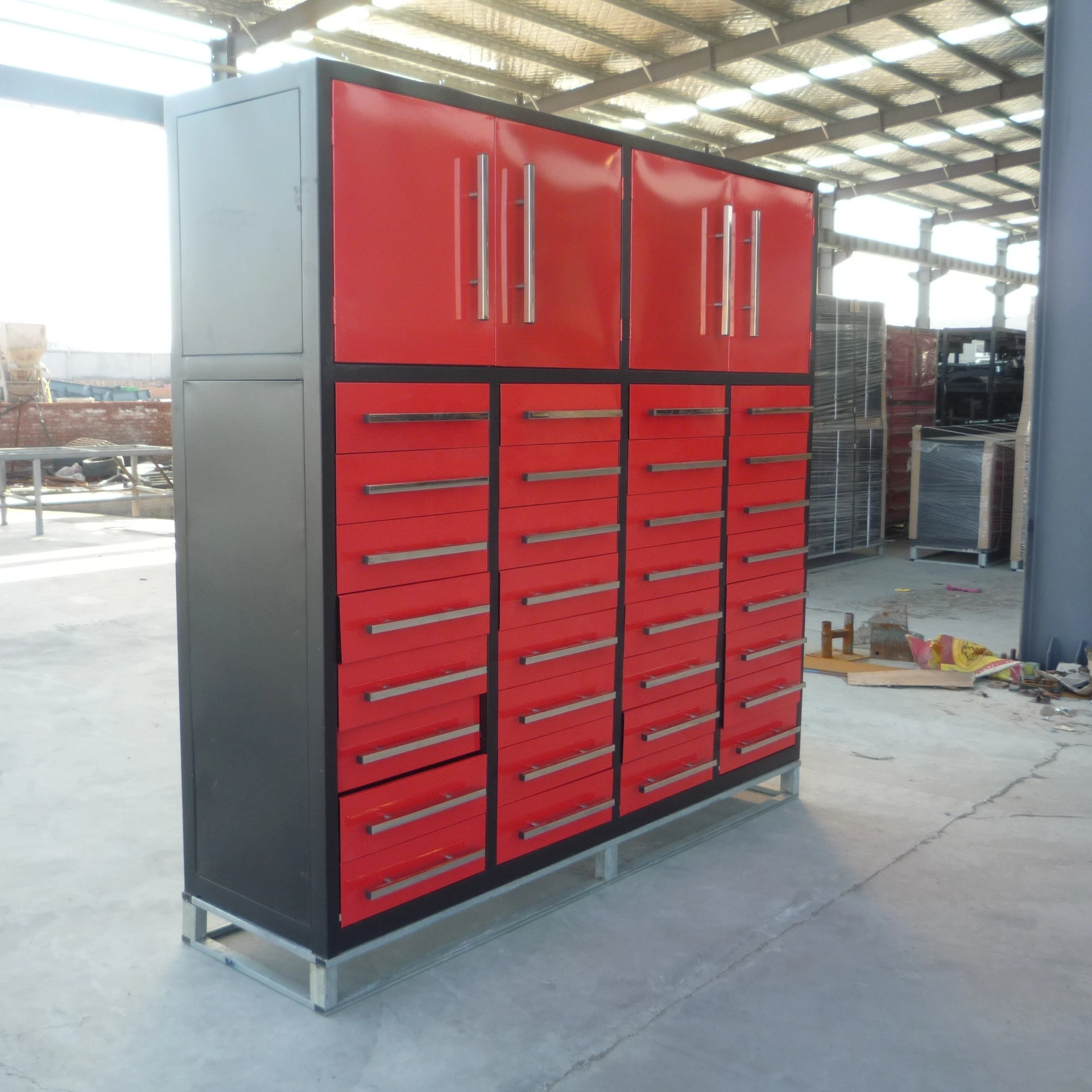 Customized large load drawer tool cabinet waterproof tool box Heavy duty drawer workbench