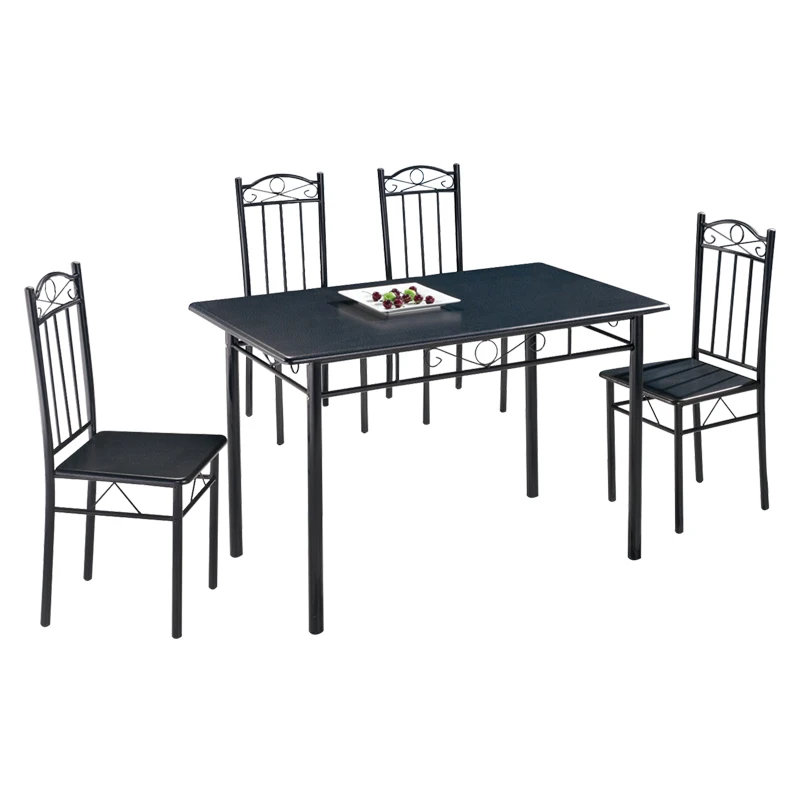 Hot Sale Professional Manufacture  Modern Style 4-person chairs dining table set solid wood dinning sets for Living Room