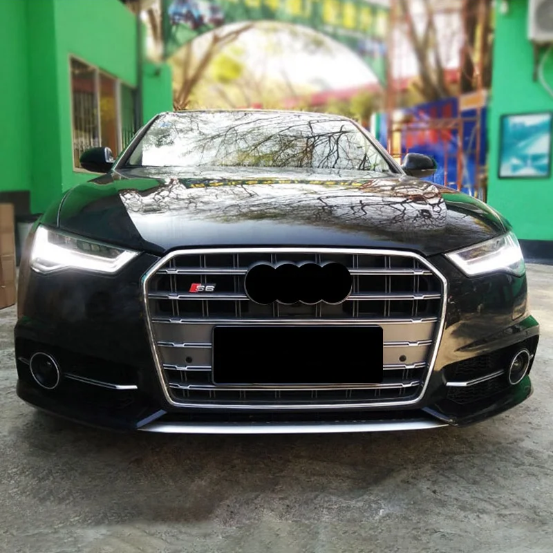 A6 or S6 C7.5 Front bumper fcaelift Audi RS6 BodyKit to A6 S6 C7.5 Car Bumper With grill Car bodykit  2015 2016 2017 2018