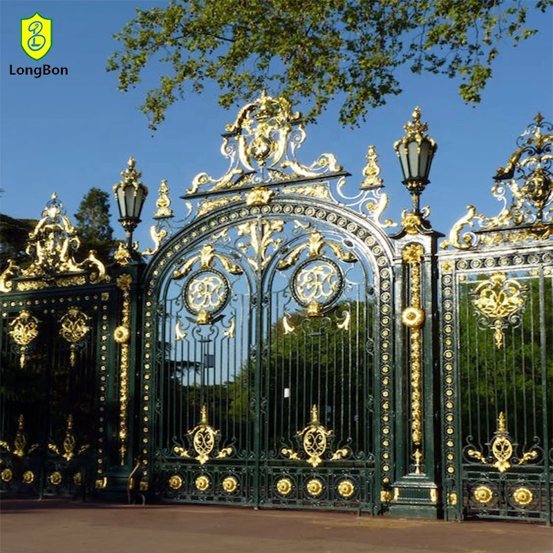 Hot Selling Iron Main Gate Handmade Forged Iron Gate