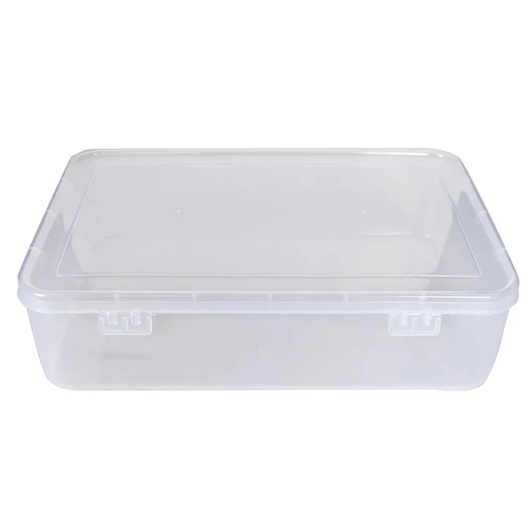 Wholesale PP Small Clear Plastic Storage Containers Storage Box with Hinged Lid for   Storing Crafts Jewelry