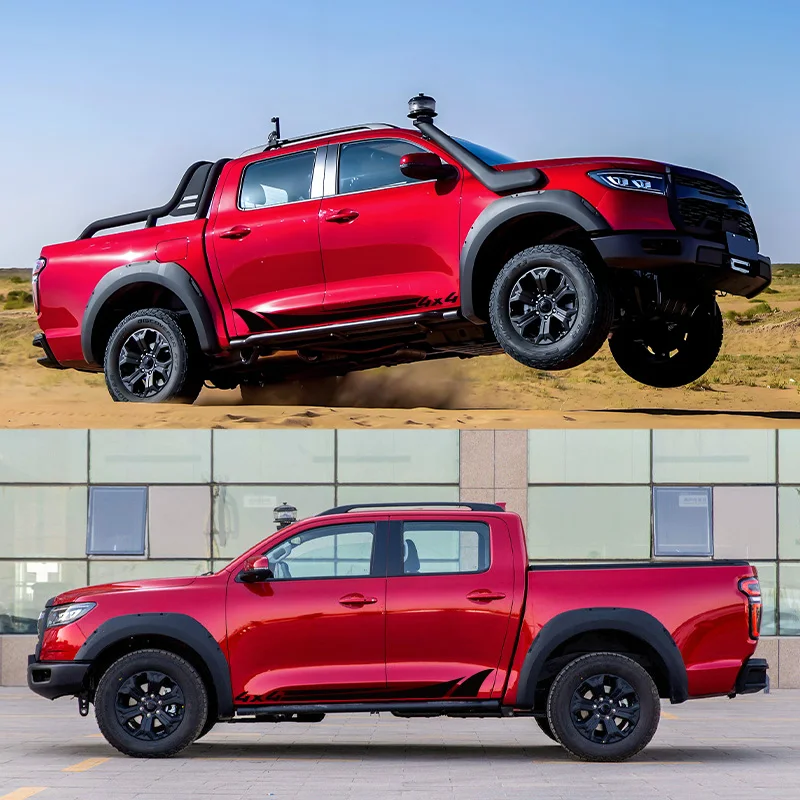 Nissan NAVARA NP300 D40 D23 D22 Car Stickers 2Pcs Door Side Stripes Graphic Vinyl Decals Pickup 4x4 Decoration Accessories