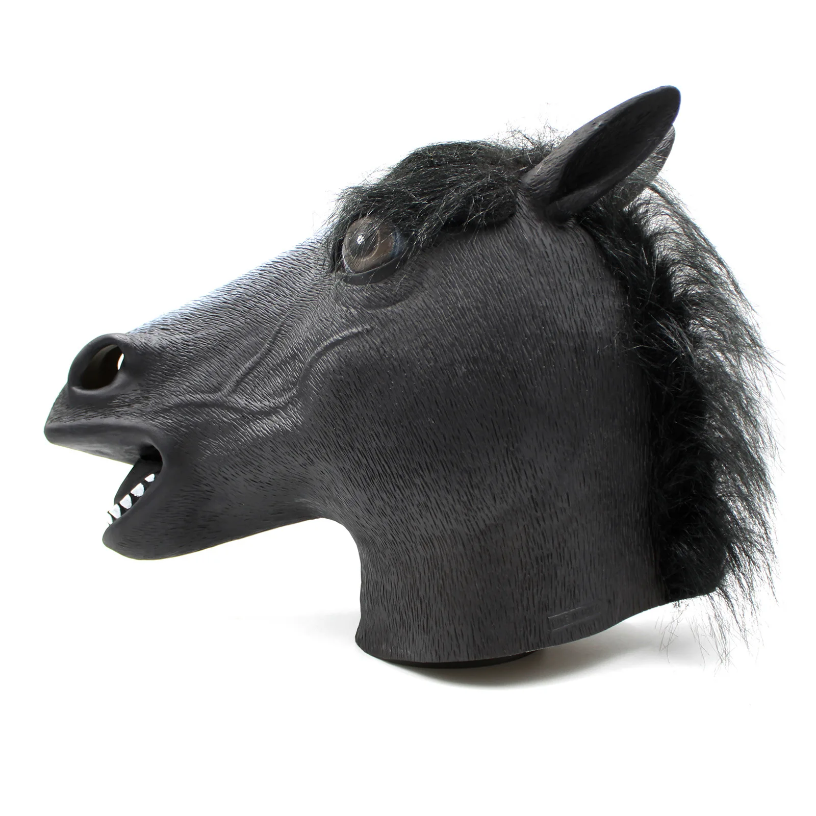 Super September Halloween black horse head brown horse head cosplay masquerade show cute latex animal mask