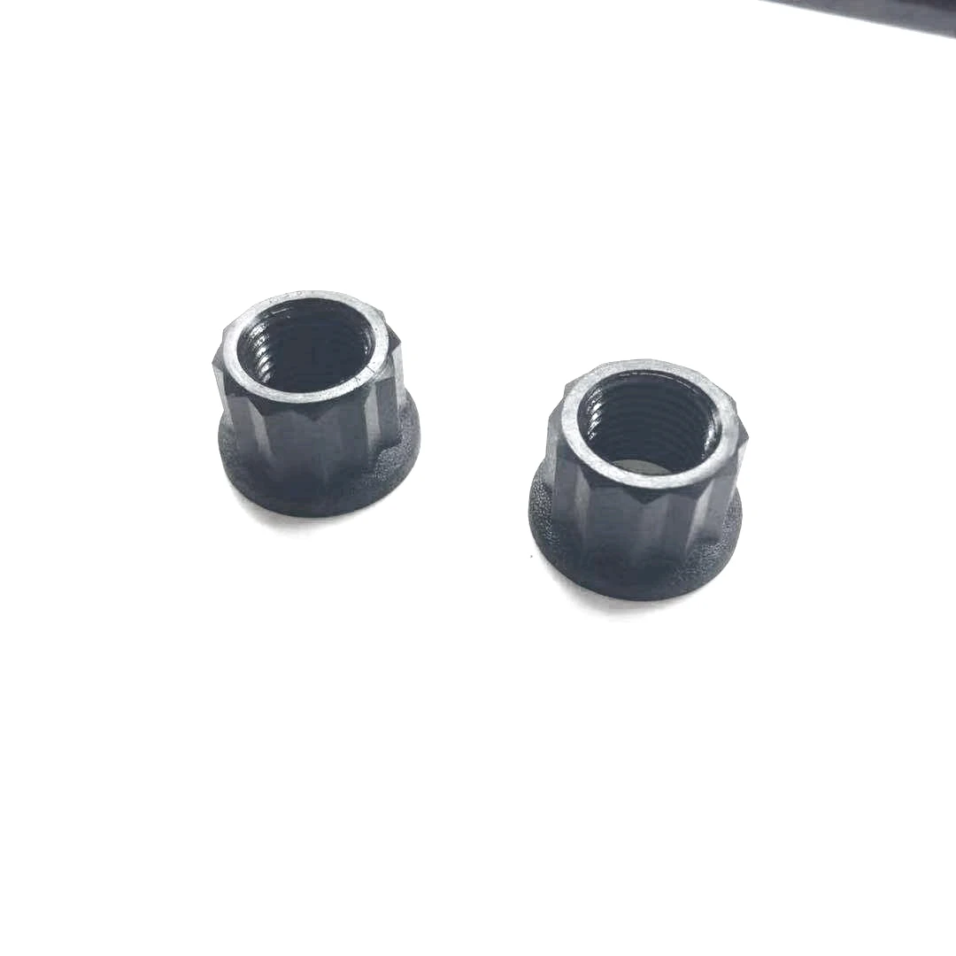 
High quality m8 titanium 12 point flange nuts 