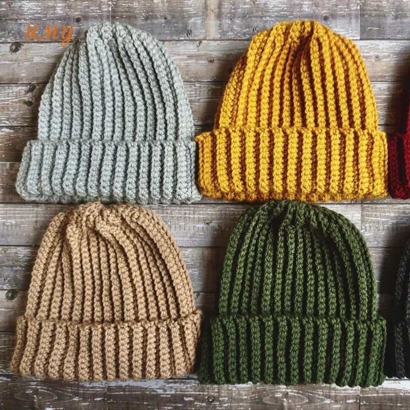 Wholesale Stylish Knitted Crochet Beanie Hats for Men Kids and Adults Winter Fashionable Travel Accessories