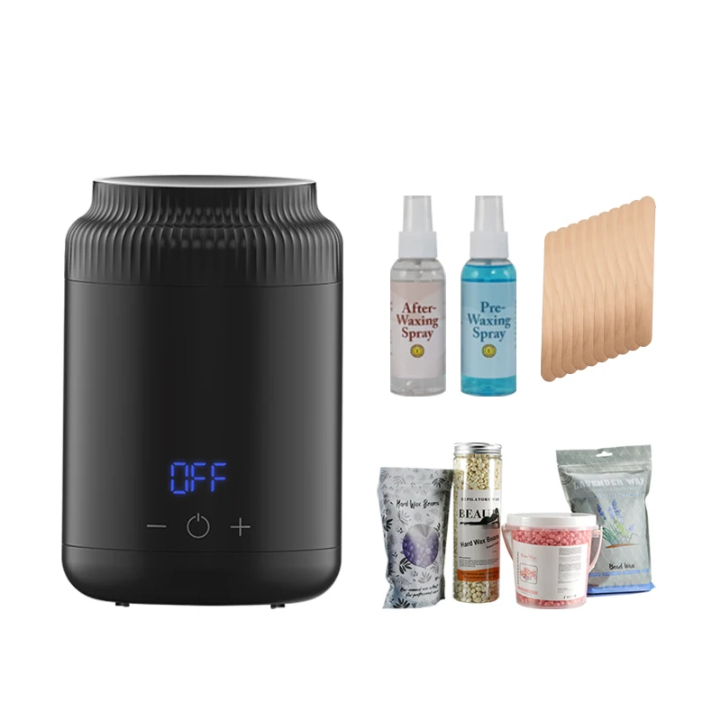 Home waxing machine salon hair removal portable electric mini  wax heater kit  for Travel and SPA