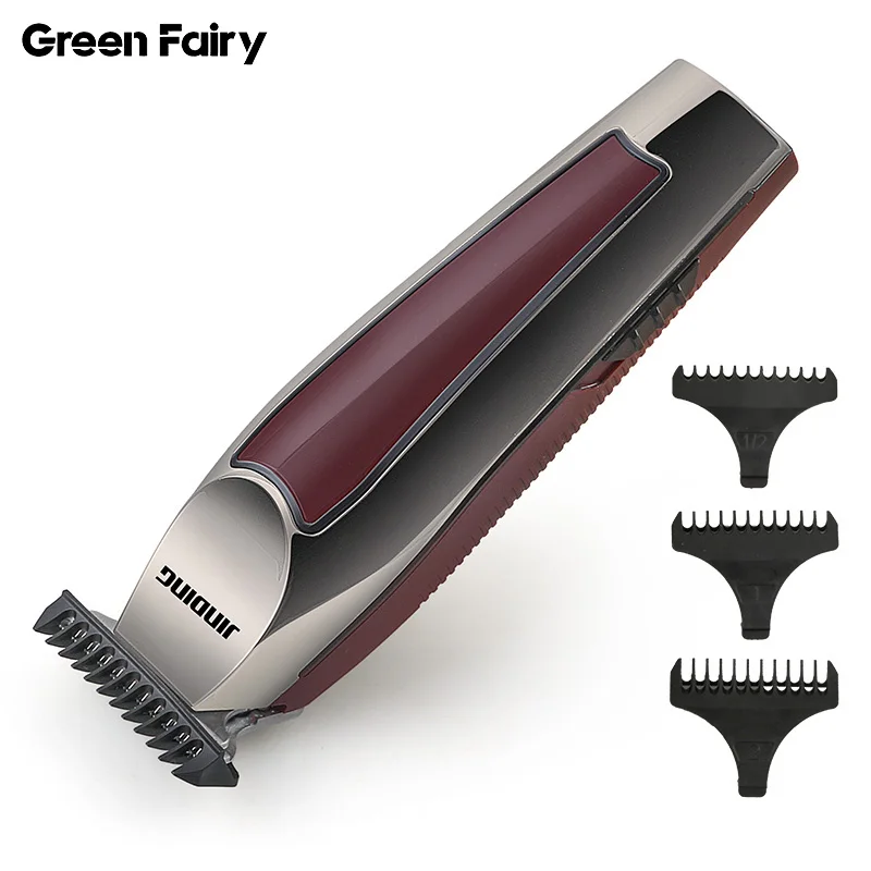 
Titanium ceramic blade hair clipper men professional rechargeable electric trimmer 