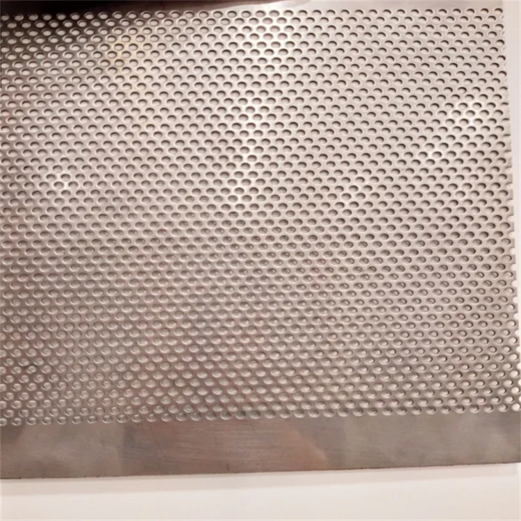 Round Hole Titanium Perforated Metal Mesh Sheet