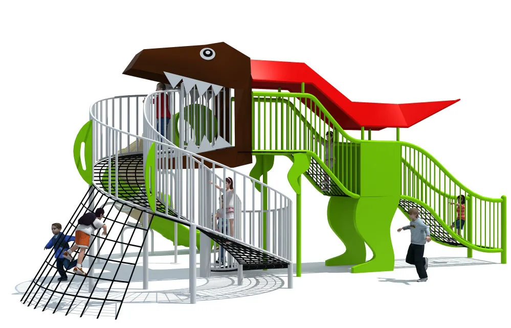 Safety Construction Bridge Tunnel Swing Reinced Jungle Pyramid Tower Outdoor Rope Climb Net Playground For Child