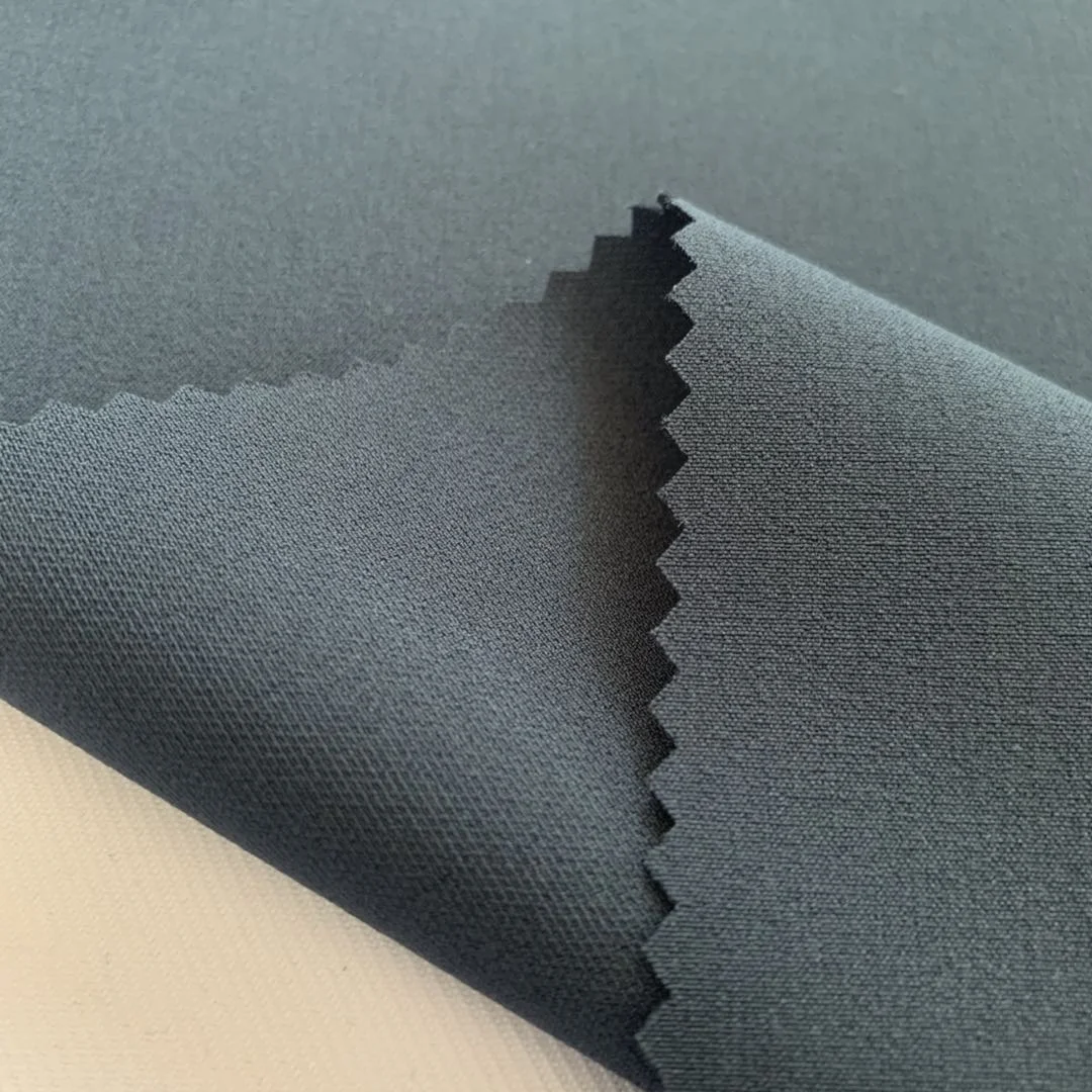 Wholesale 75D/150D Double layer polyester spandex fabric 4 way stretch fabric for sportswear