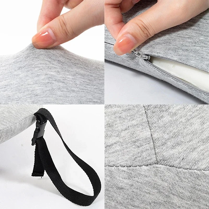 Memory Foam Lumbar Pillow Rellable Pregnant Waist Pad Washable Lumbar Support Backrest Mat Bed Cushion Detachable Back Pillow