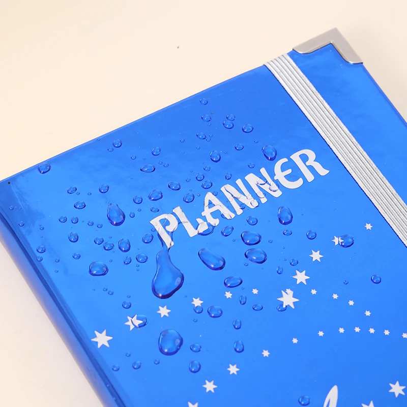 Wholesale Custom logo Color Size Elastic Band Red Hardcover Planner Magazine Cardboard Notebook