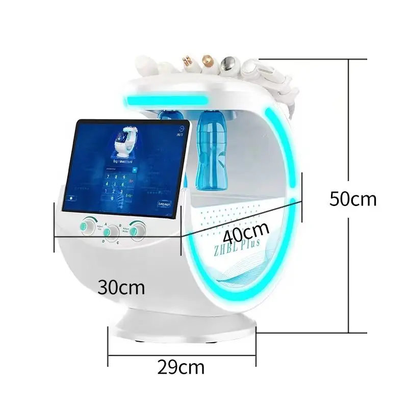 Multifunctional 7 In 1 Skin Care Beauty Machine Smart Ice Blue Plus Hydra Aqua Peeling Oxygen Jet Microdermabrasion Device