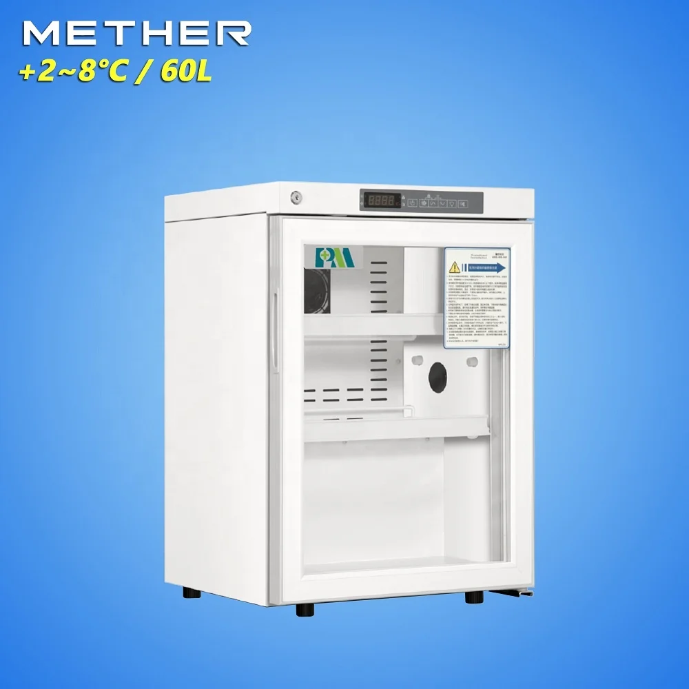 PM 60L small mini medicine fridge MPC-5V60G +2~8C METHER Promed vaccine refrigerator