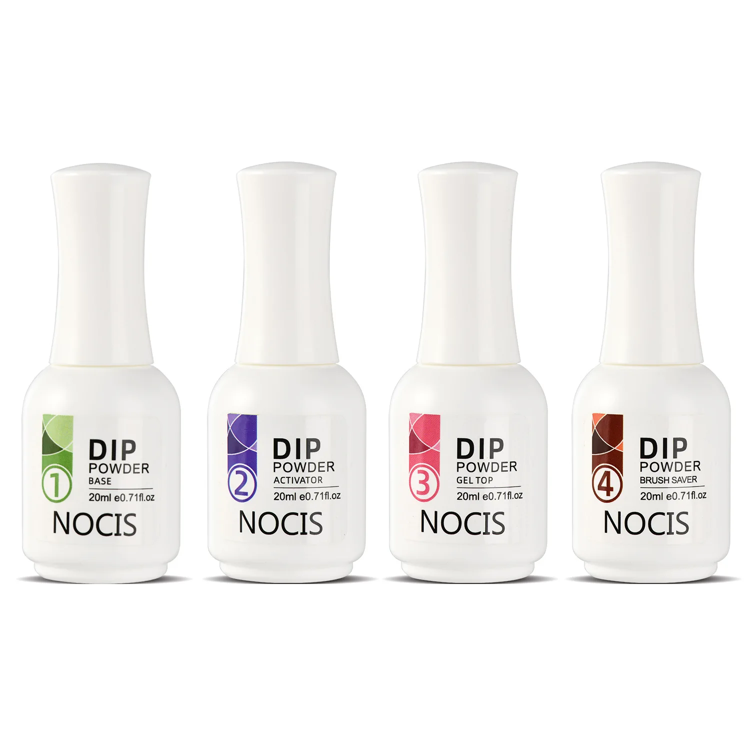 Dipping Powder 1KG Package  Base Coat Activator Top Coat Brush Saver