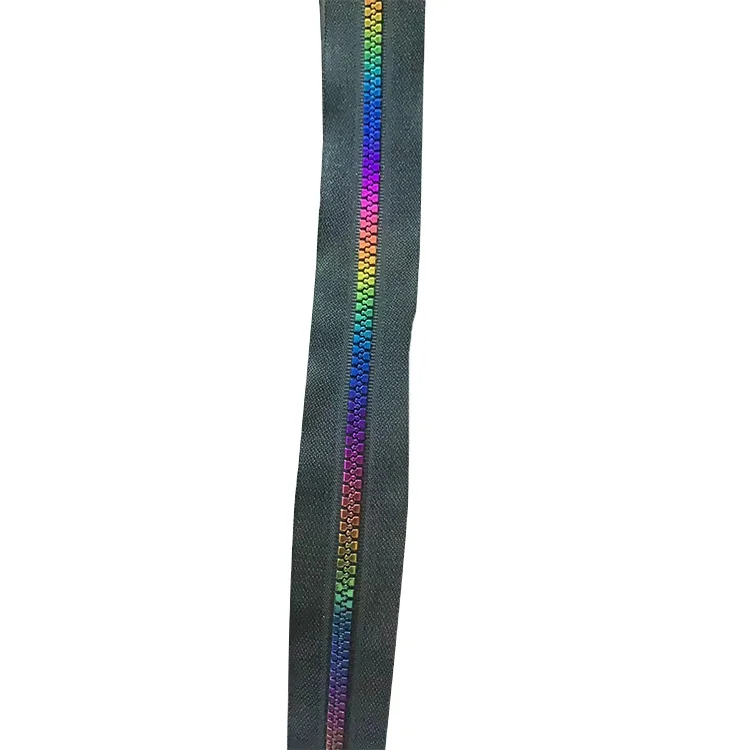 Hot Selling Customized Colour Bags Clothes Waterproof Sliders Plastic Zipper