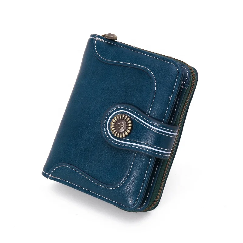MIYIN Sell well Korean short wallet women money clip zipper buckle student small change purse Fashion retro high quality bag