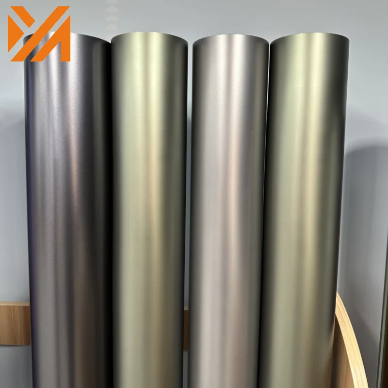 Wholesale Factory Price Chrome Matte Metallic Color Change Self- adhesive Film Auto Sticker Vinyl Car Wrap Film