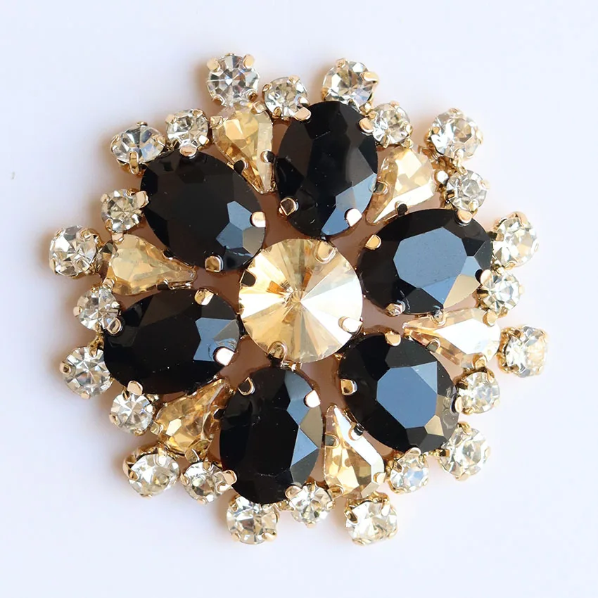 custom hand made glass rhinestones welding shoe decoration clips buckles for  shoe accessories