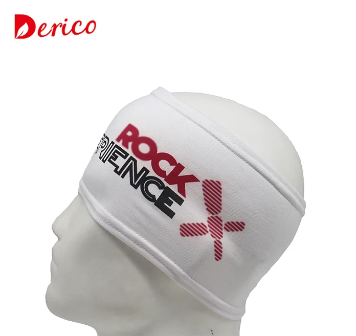 Wholesale stretchy athletic customized logo sweatband sports headband