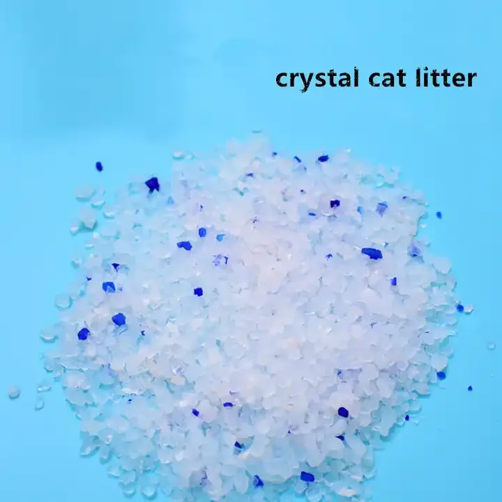 Hot sale Supply Silica Gel Sand Filler Clean  dust free pellet crystal cat litter silica gel
