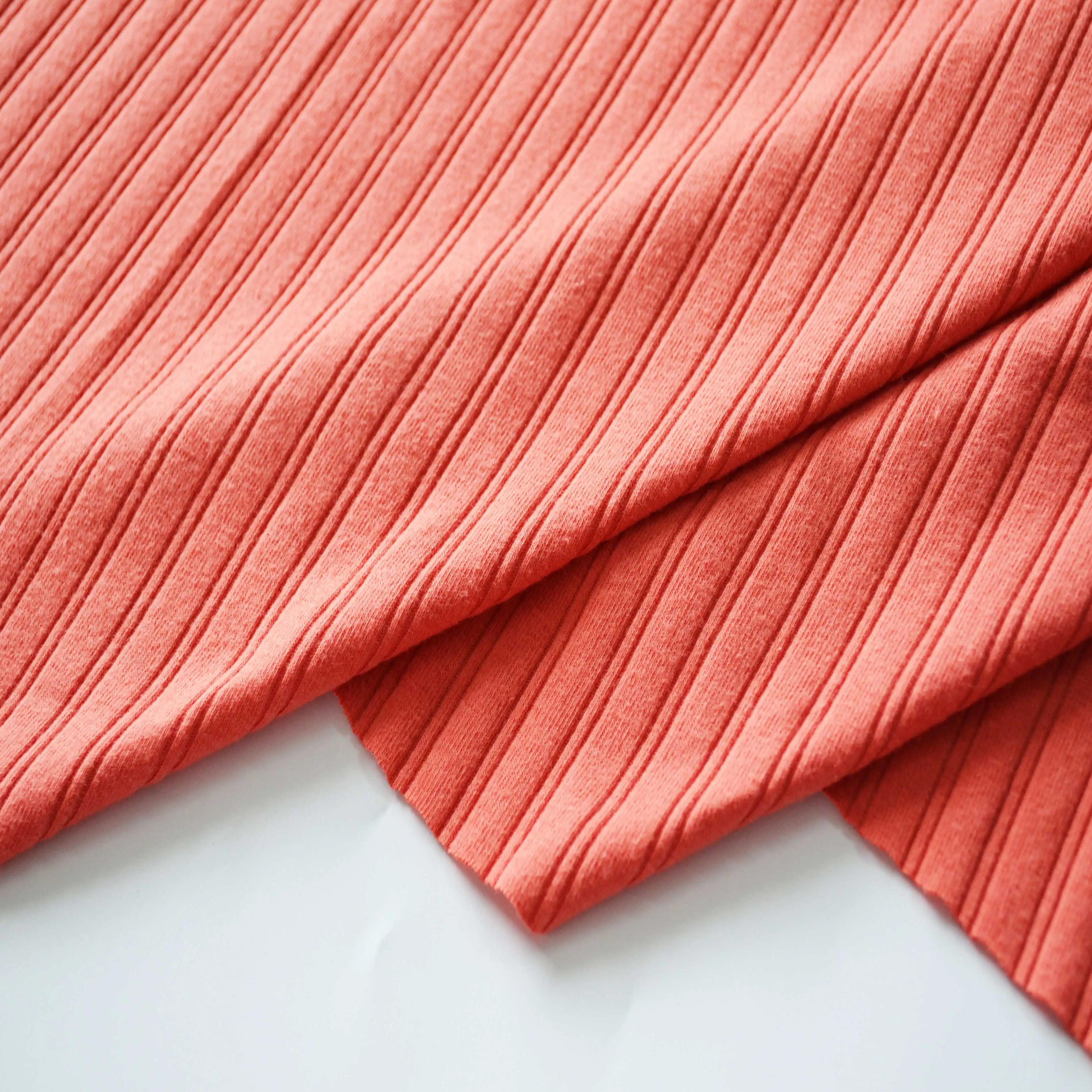 
cotton spandex (CVC60/40) with spandex 10*2 plain dyed rib 