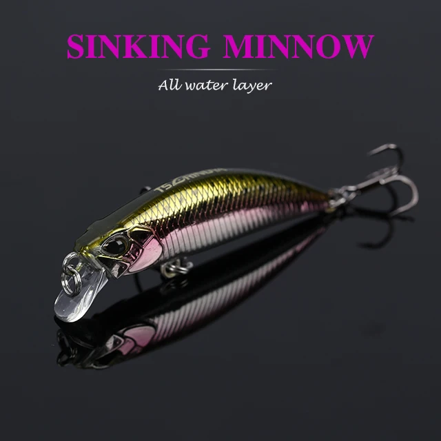 
TSURINOYA DW63 50mm 5g Sinking Minnow Hard lure Fishing Lures Mini Minnow 